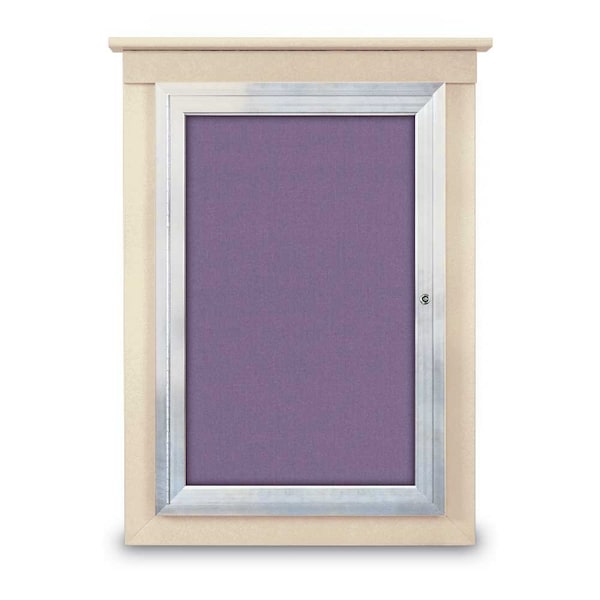 Single Door Enclosed Letterboard, 60"x42